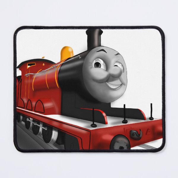 Happy James the Red Engine (Pink) Square Card Poster for Sale by  sleepyhenry