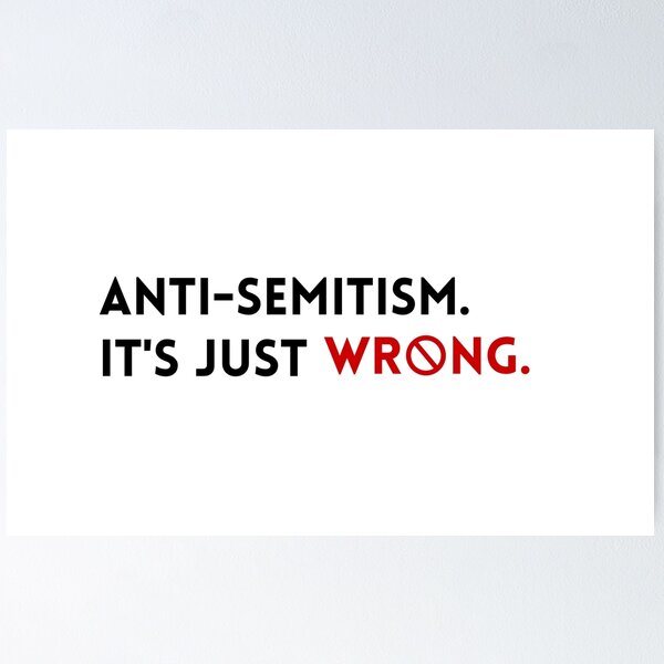 Item preview, Anti-Semitism Its Just Wrong designed and sold by TropiQCoast.