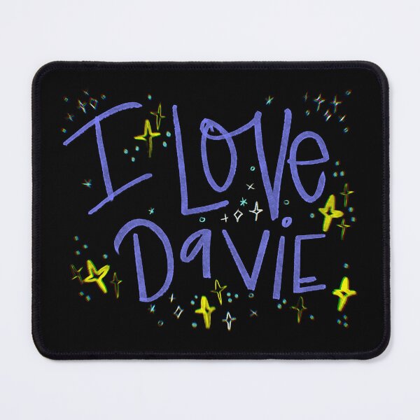 Item preview, I LOVE DAVIE CUSTOM NAME PURPLE designed and sold by GIVENGRACE.ART.
