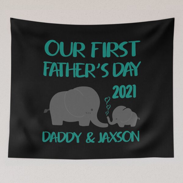 Item preview, Elephant Our First Father&x27;s Day Obtuse Classic . designed and sold by mischfwresch.