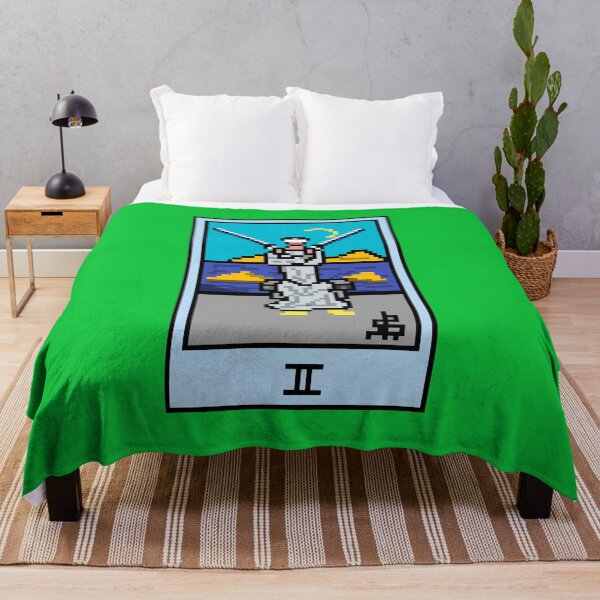 Item preview, Wait, is this pixel art tarot? Green - Minor Arcana 'Two of Swords' (Design for T-shirt, stickers and other accessories) designed and sold by Pixel Waite.