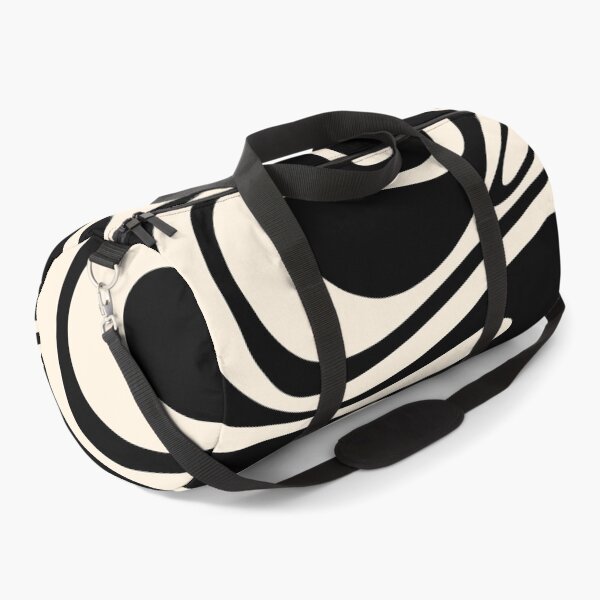 Item preview, Mod Thang Retro Modern Abstract Pattern in Black and Almond Cream designed and sold by kierkegaard.