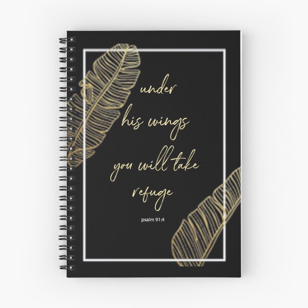 Item preview, Psalm 91:4 Spiral Notebook designed and sold by crafts-gift.