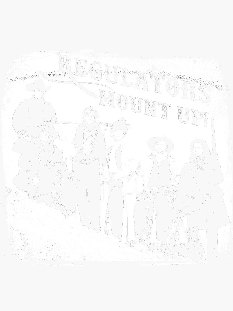 "Regulators Ride!" Sticker by maespughacetbp Redbubble