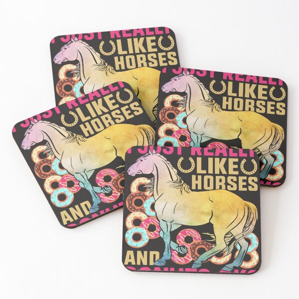 Item preview, I Just Really Like Horses And Donuts Ok? designed and sold by RED FIR.