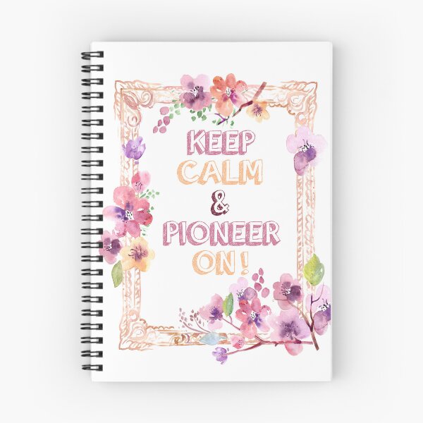 Item preview, KEEP CALM AND PIONEER ON! Spiral Notebook designed and sold by crafts-gift.