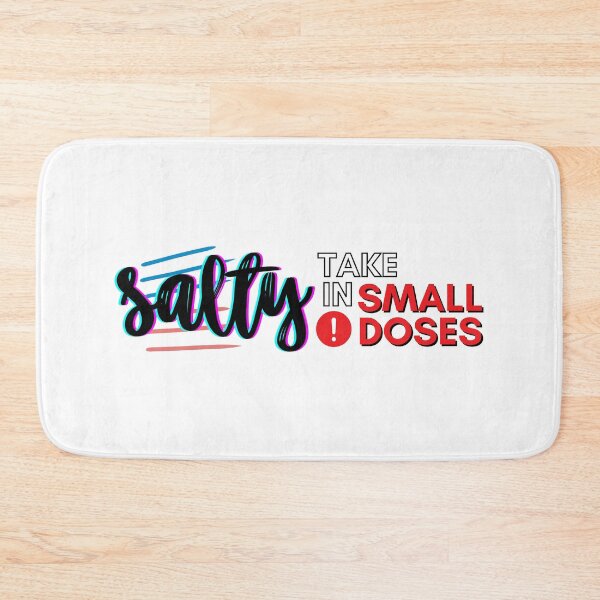 Item preview, Salty - take in small doses | Funny Pun Introvert Sassy Punchy Design | Neon Black designed and sold by dbyjane.