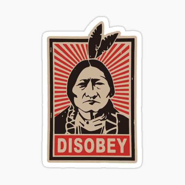 Artikel-Vorschau von Ungehorsam Native American Gesicht Porträt Antikolonisation Mexiko USA Protest Heimat Classic T-Sh, designt und verkauft von DonParker1.