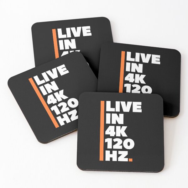 Item preview, Live In 4K 120Hz designed and sold by SwejdDesign.