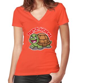 Women's Fitted V-Neck T-Shirt