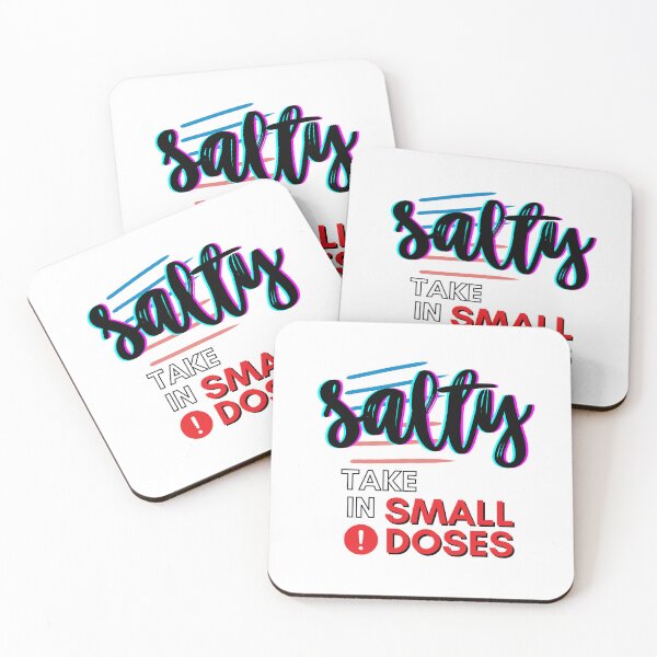Item preview, Salty - take in small doses | Funny Pun Introvert Sassy Punchy Design | Neon Black designed and sold by dbyjane.