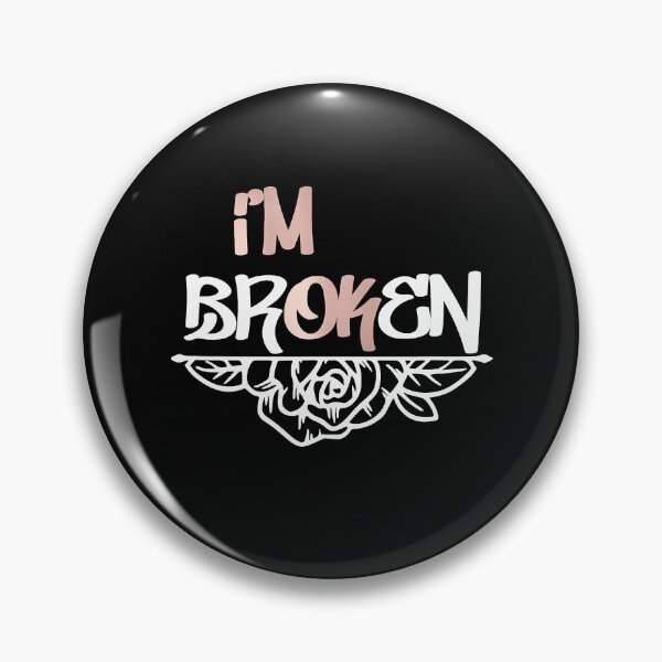 Item preview, I'm Broken I'm Ok Womens Casual Funny Fashion Graphic Tee designed and sold by osborange.