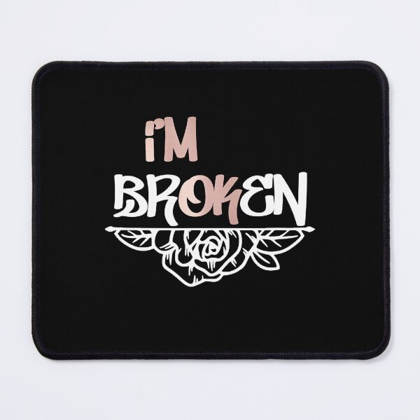 Item preview, I'm Broken I'm Ok Womens Casual Funny Fashion Graphic Tee designed and sold by osborange.