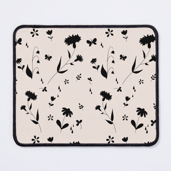Item preview, Flower field in black and white designed and sold by EszterLarisArts.