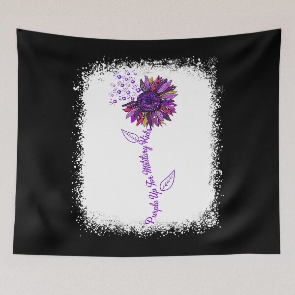 Item preview, Purple Up Military Child Sunflower Leopard Bleached designed and sold by osborange.