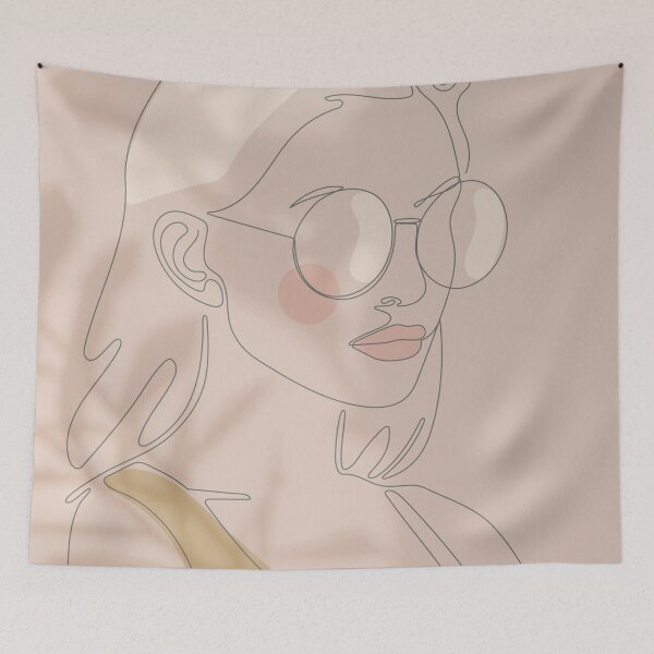 Item preview, fashion women line art in shadows designed and sold by Beeroclock.
