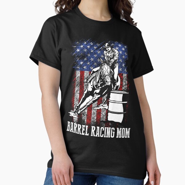 Item preview, Barrel Racing Mom USA Flag Gift For Horse Mom Rodeo Mom Mother's Day designed and sold by MahGony.