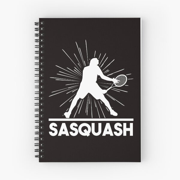 Item preview, Funny Sasquatch Squash Player Racket Indoor Tennis Court designed and sold by TomGiantDesigns.