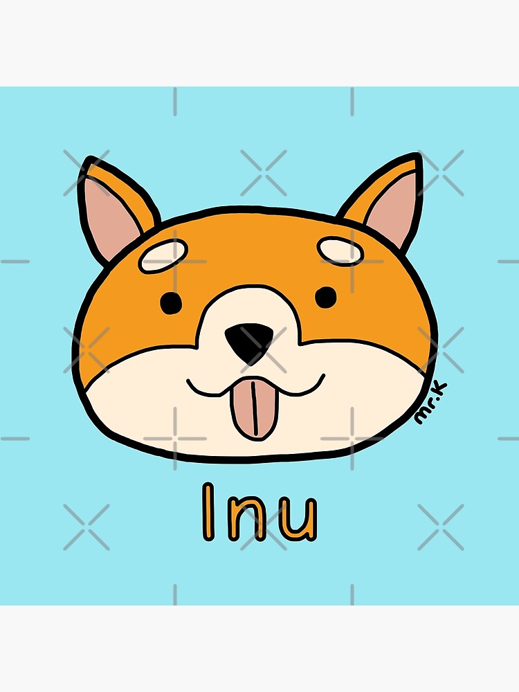 "Inu (Dog) Japanese design in color" Poster for Sale by MrKShirts