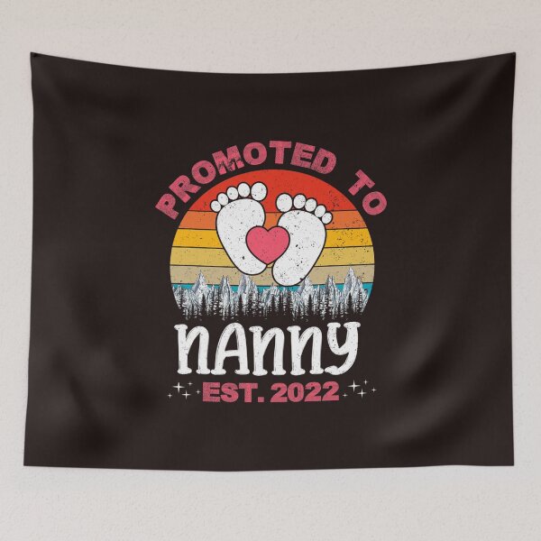 Item preview, Vintage Promoted To Nanny Est 2022 New Grandma Mothers Day  designed and sold by dominiquepote.