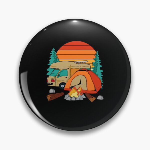 Item preview, Camp Retro Caravan Campsite Nature Camper Outdoor Camping designed and sold by bestshirtdesign.