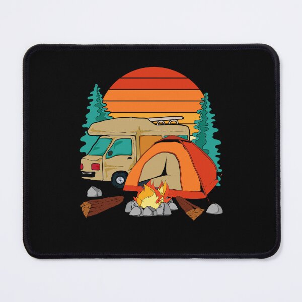 Item preview, Camp Retro Caravan Campsite Nature Camper Outdoor Camping designed and sold by bestshirtdesign.