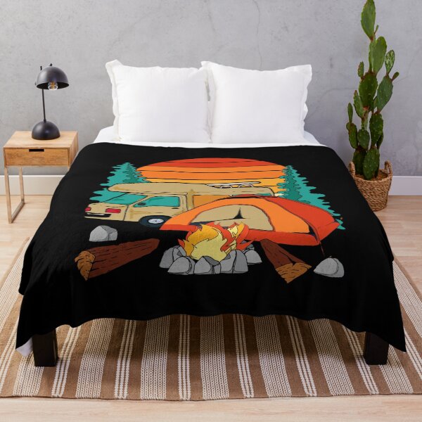Item preview, Camp Retro Caravan Campsite Nature Camper Outdoor Camping designed and sold by bestshirtdesign.