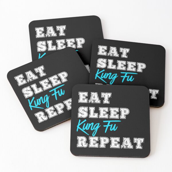 Item preview, Eat Sleep Kung Fun Repeat Martial Arts Sifu Student Gift   designed and sold by CarolgriffinArt.