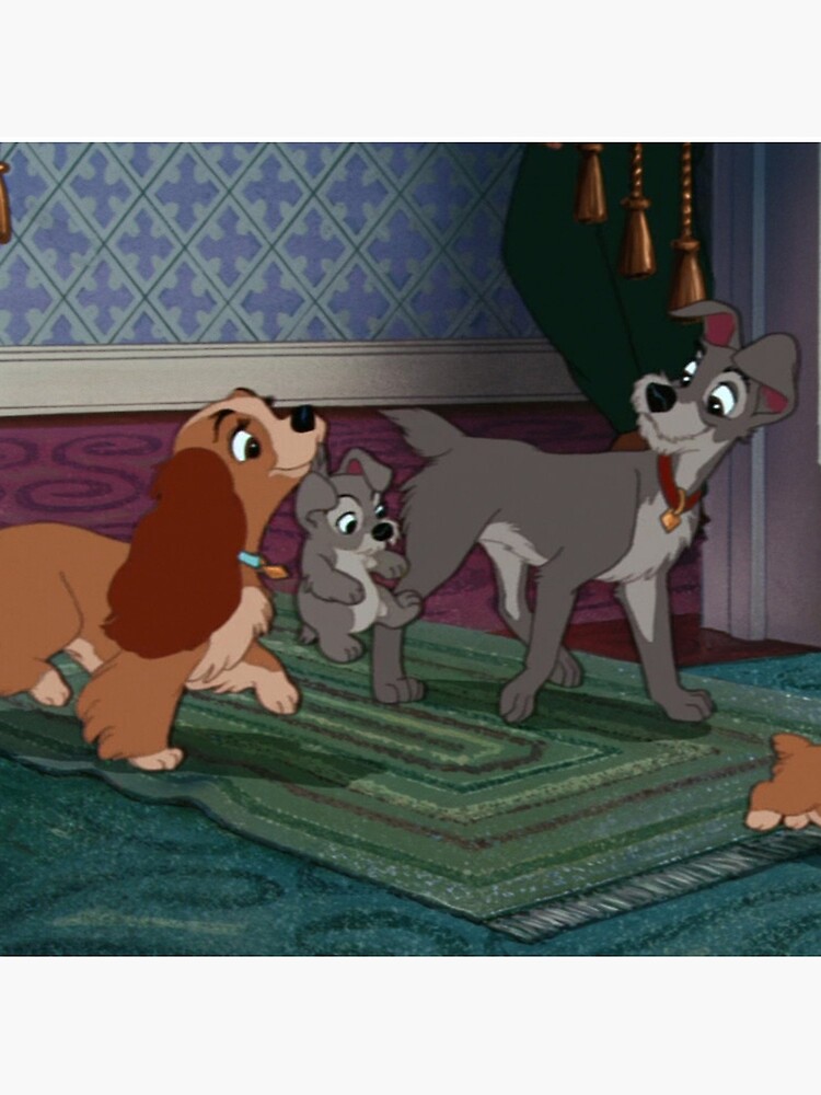 Lady And The Tramp With Scamp Throw Pil