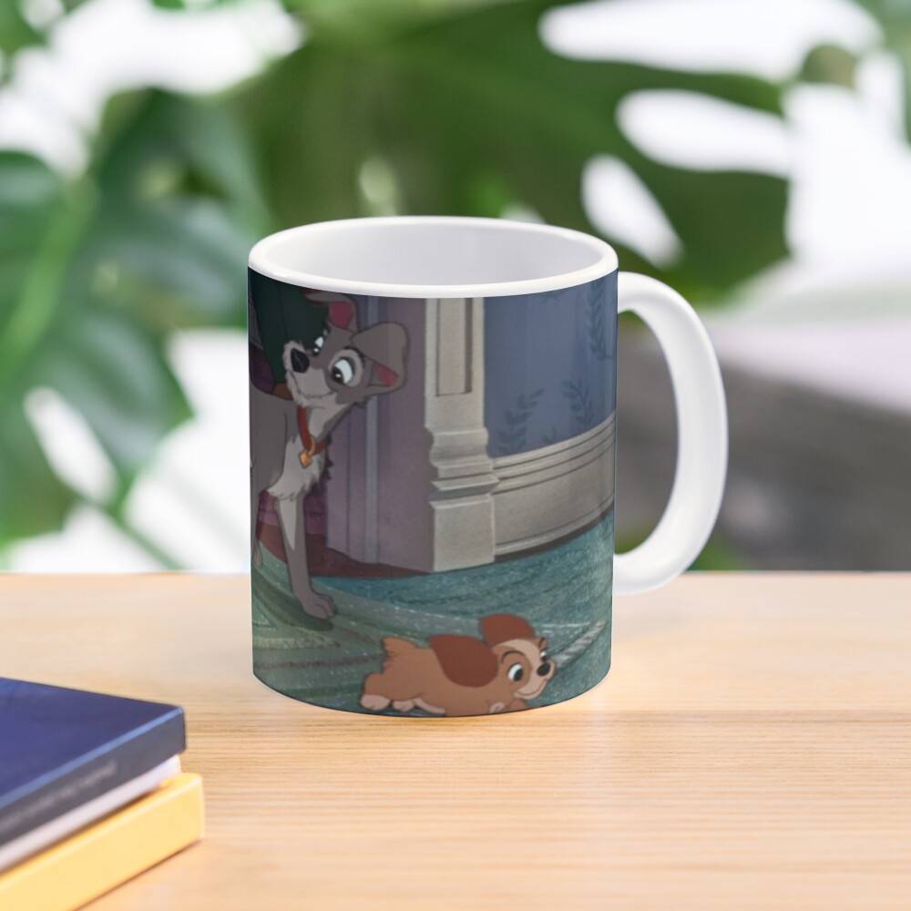 Disney Classic Coffee Cup - Lady and The Tramp Sketches Latte Mug
