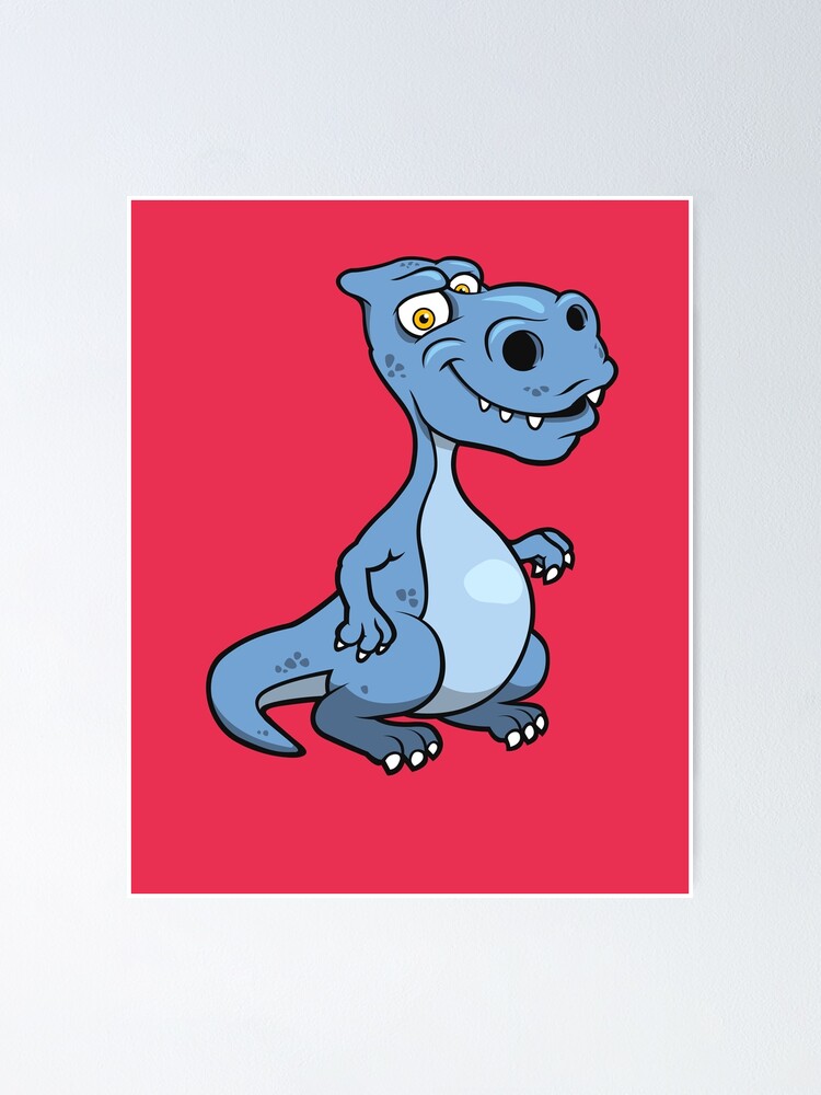 "Cartoon Cute Dinosaur" Poster for Sale by cartoonstories Redbubble