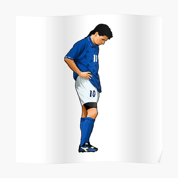 Roberto Baggio Italy World Cup 94 Poster 