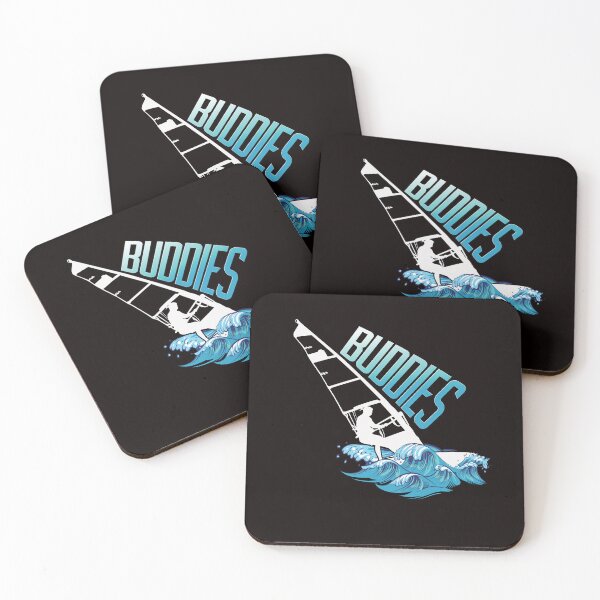 Item preview, Windsurfing Buddies Windsurfer Surfboard Ocean Wave Surfing designed and sold by TomGiantDesigns.