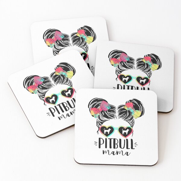 Item preview, Pitbull Mama Gifts Double Bun Hair Pitbull Terrier designed and sold by PerkinsAarav.
