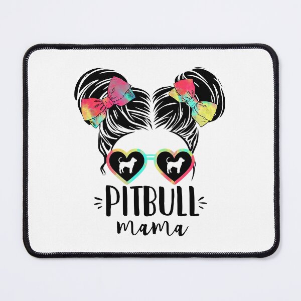 Item preview, Pitbull Mama Gifts Double Bun Hair Pitbull Terrier designed and sold by PerkinsAarav.