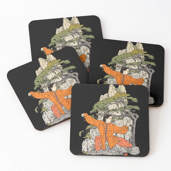 Item preview, Tai Chi Warrior in the Mountains (Orange)   designed and sold by CarolgriffinArt.