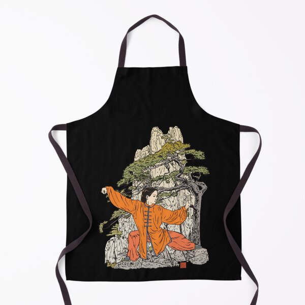 Item preview, Tai Chi Warrior in the Mountains (Orange) designed and sold by CarolgriffinArt.