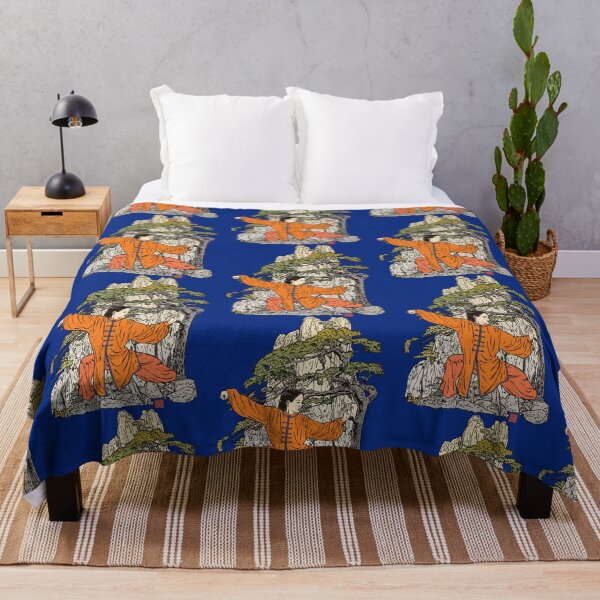 Item preview, Tai Chi Warrior in the Mountains (Orange)   designed and sold by CarolgriffinArt.