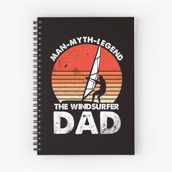 Item preview, Man Myth Legend Windsurfer Dad Windsurfing Surfboard Wave designed and sold by TomGiantDesigns.