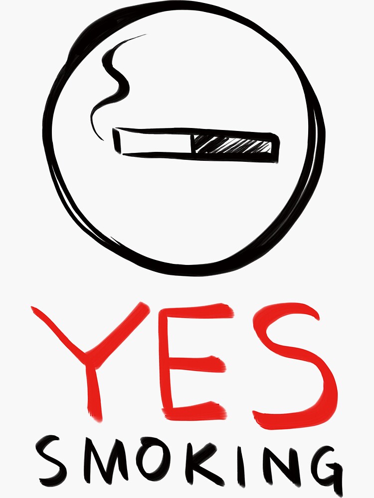 yes smoke cigarette Yes Smoking (Dark Background)