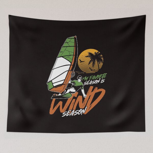 Item preview, Wind Season Windsurfing Windsurfer Sunset Ocean Wave Surfing designed and sold by TomGiantDesigns.