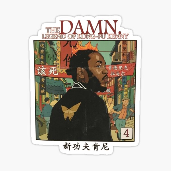 Aperçu de l'œuvre Kendrick DAMN Kungfu créée et vendue par DesignUSArt.
