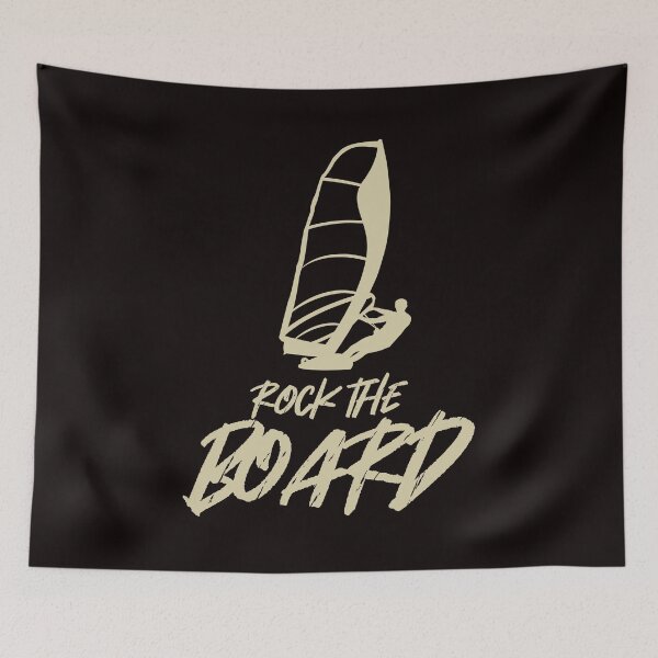Item preview, Rock The Board Surfboard Windsurfing Windsurfer Ocean Wave designed and sold by TomGiantDesigns.