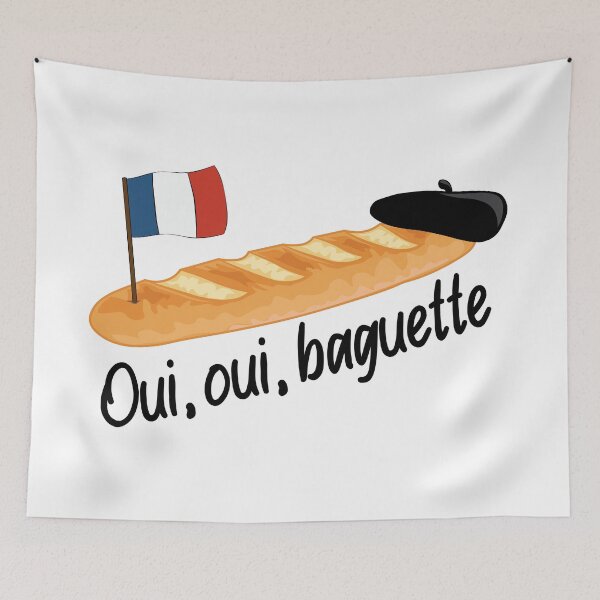 Item preview, Oui Oui Baguette - Funny French  designed and sold by TheInkElephant.