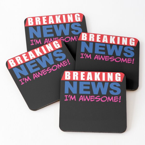 Item preview, Breaking News - I'm Awesome! -Pink designed and sold by CentralVicSEED.