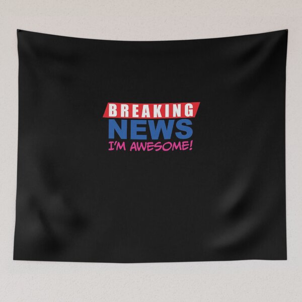 Item preview, Breaking News - I'm Awesome! -Pink designed and sold by CentralVicSEED.