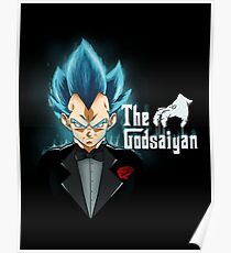 God blue mafia Vegeta Poster
