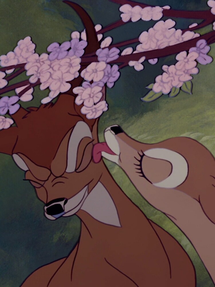 "Bambi kiss" Graphic T-Shirt by BlueSkyWolf Redbubble