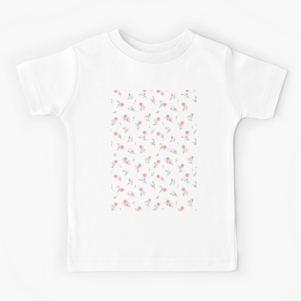 Floral Pattern Spring by Redbubble Pink Kids T-Shirt for | Flowers\