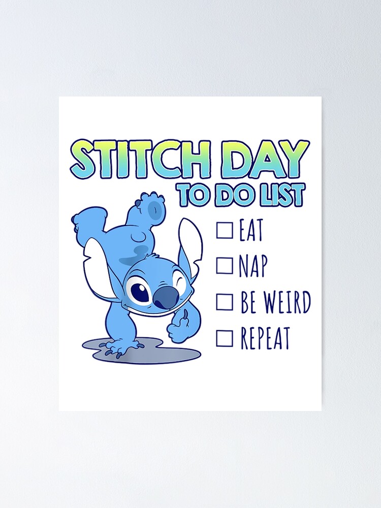 Affiche stitch a Disneyland - Stitch
